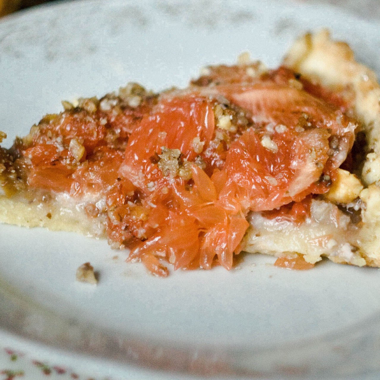 Тарт с грушей и грейпфрутом