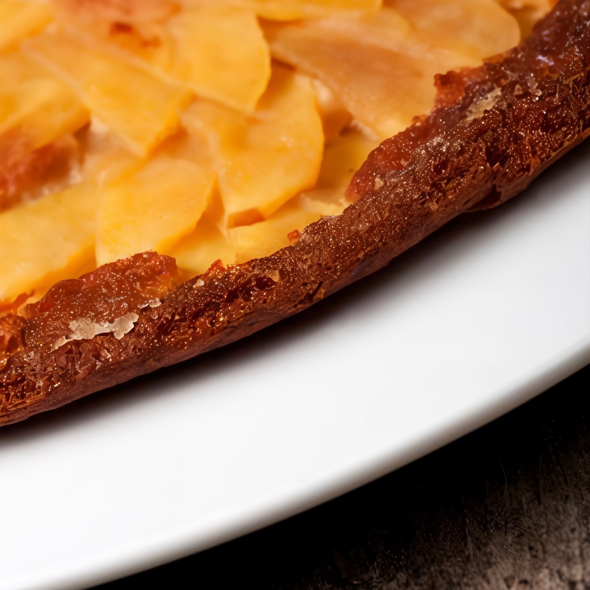 Тарт с карамелизованными яблоками