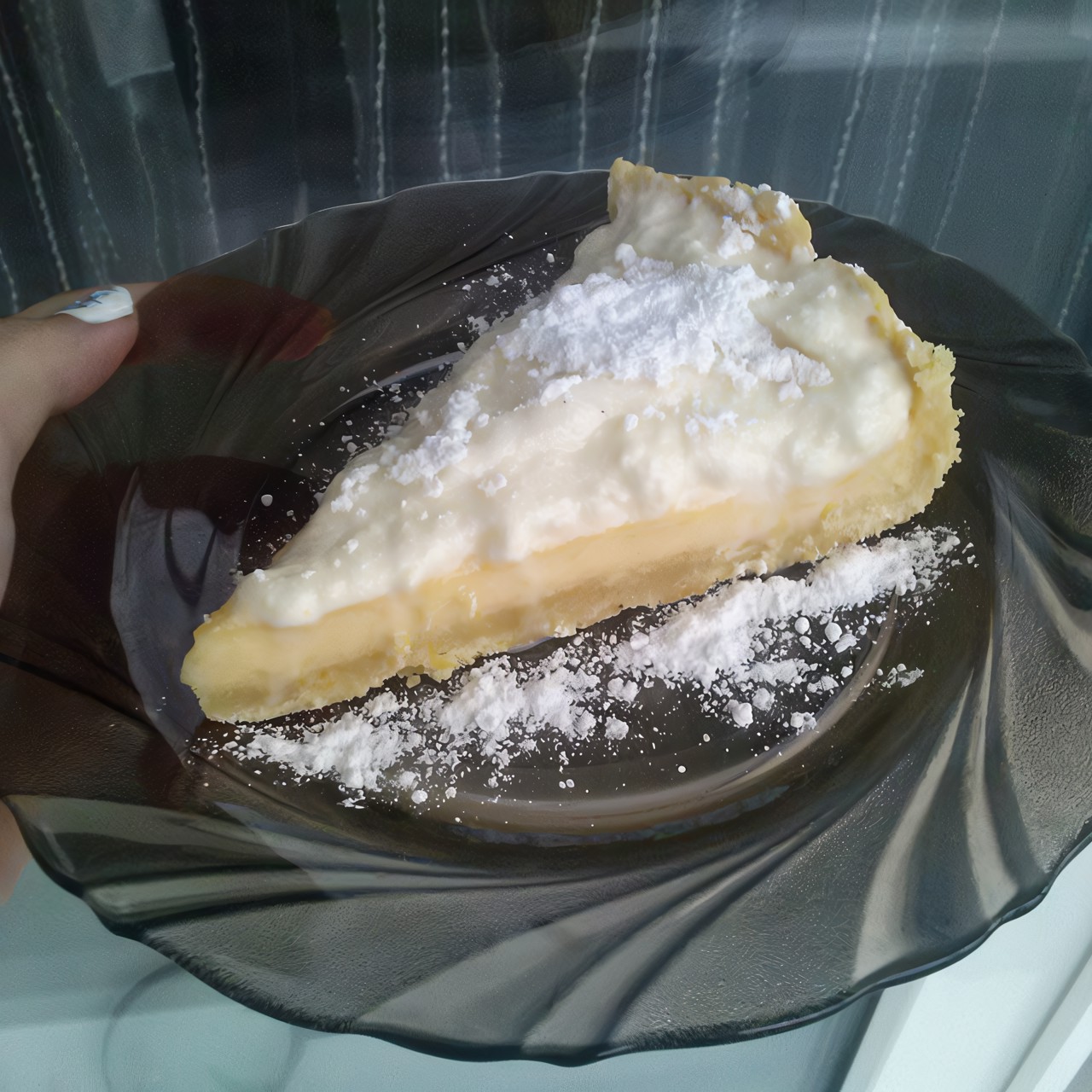 Тарт с лаймовой начинкой