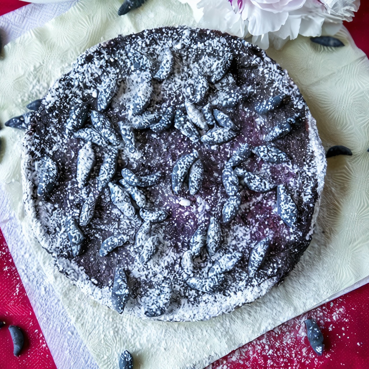 Тарт с жимолостью