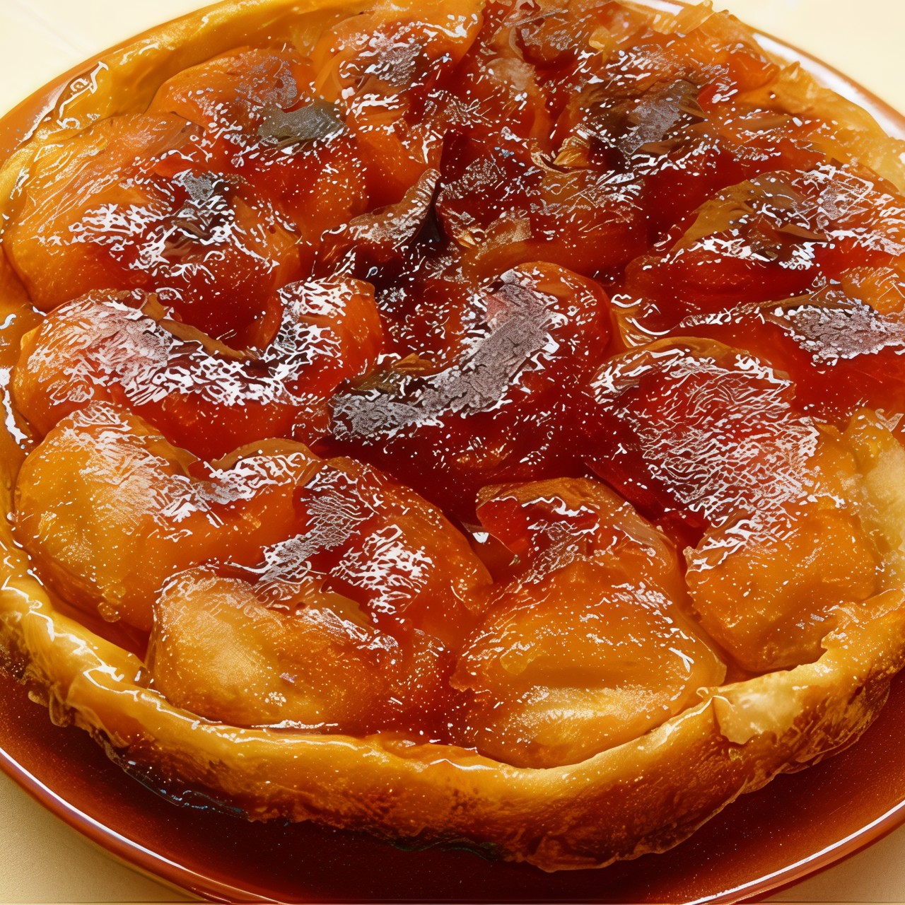 Тарт татен под слоеным тестом