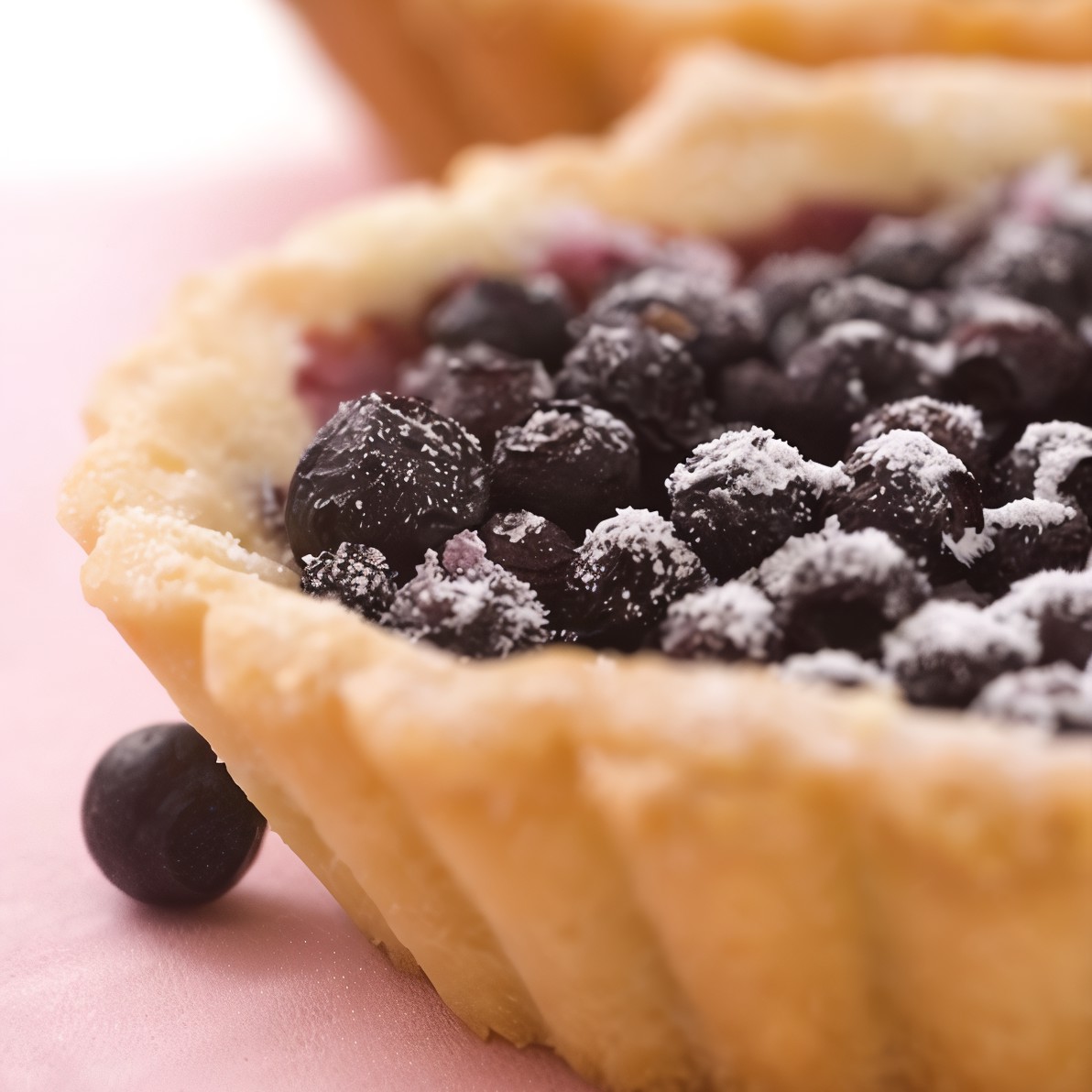 Тарталетки с черничной начинкой