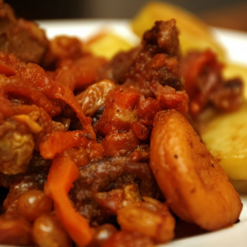 Тажин с курицей и сухофруктами