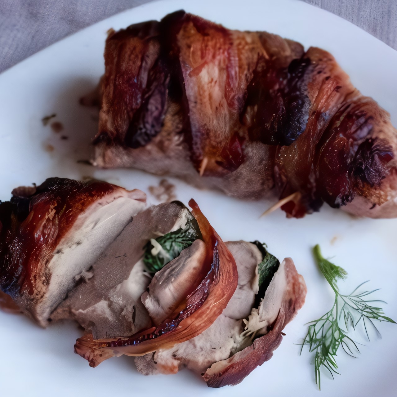 Телятина по-царски с соусом из бренди и кедровых орешков