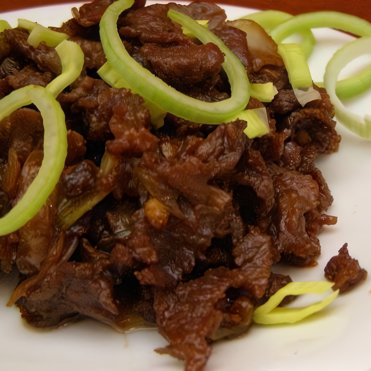 Телятина с джемом из лука