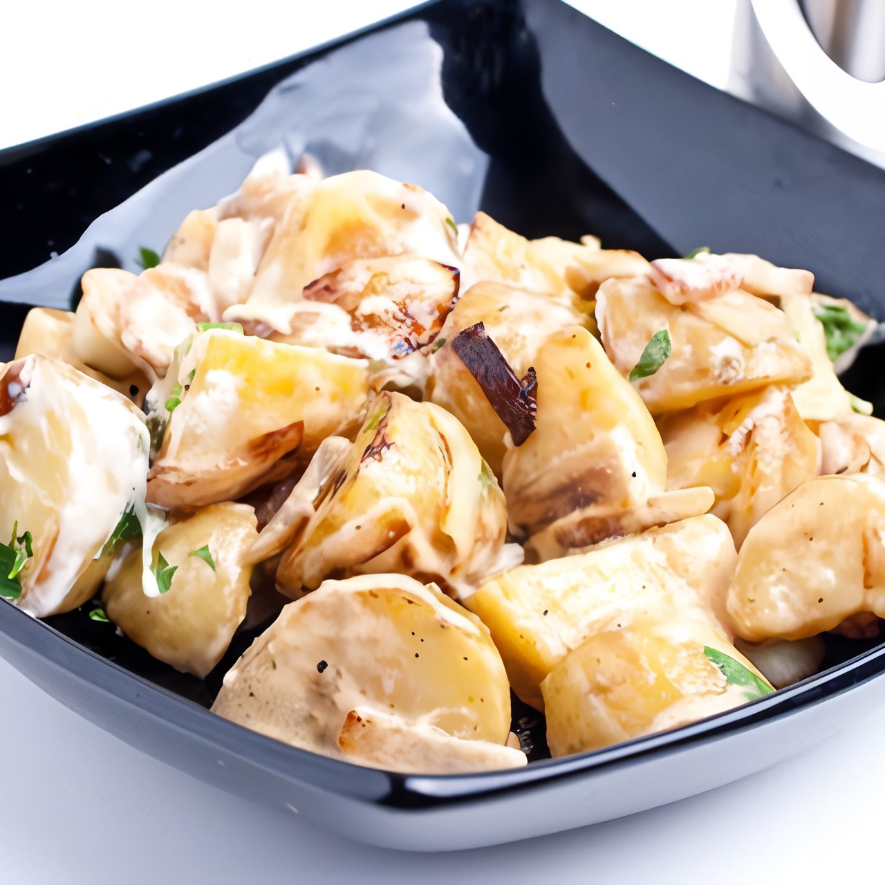 Теплый картофельный салат на гриле