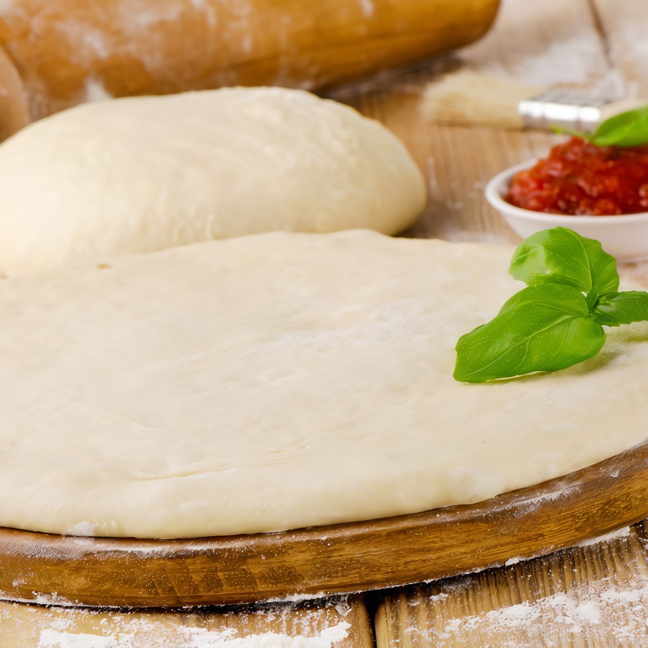 Тесто для одной большой пиццы