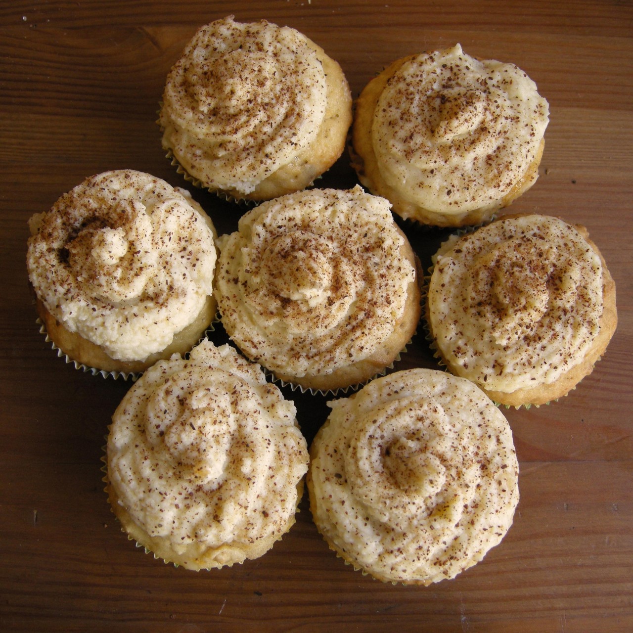 Тыквенные маффины с банановым кремом