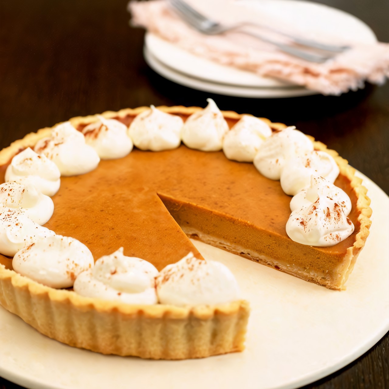 Тыквенный чизкейк с кленовым сиропом