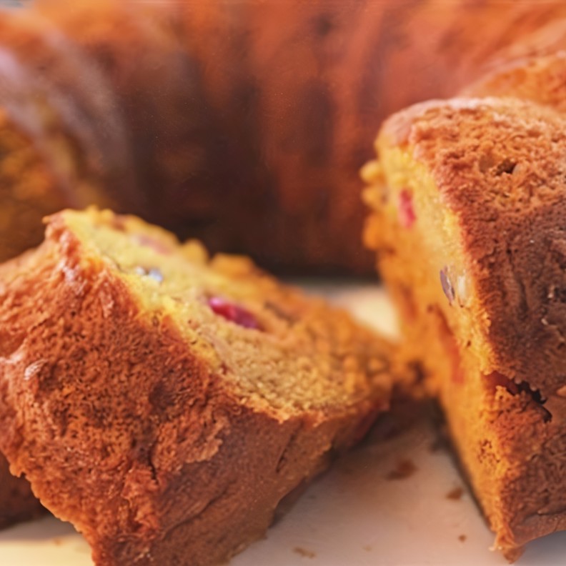 Тыквенный кекс с брусникой