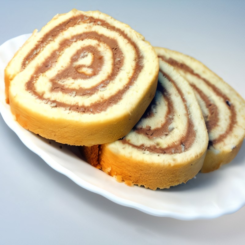 Тыквенный рулет с шоколадной пастой