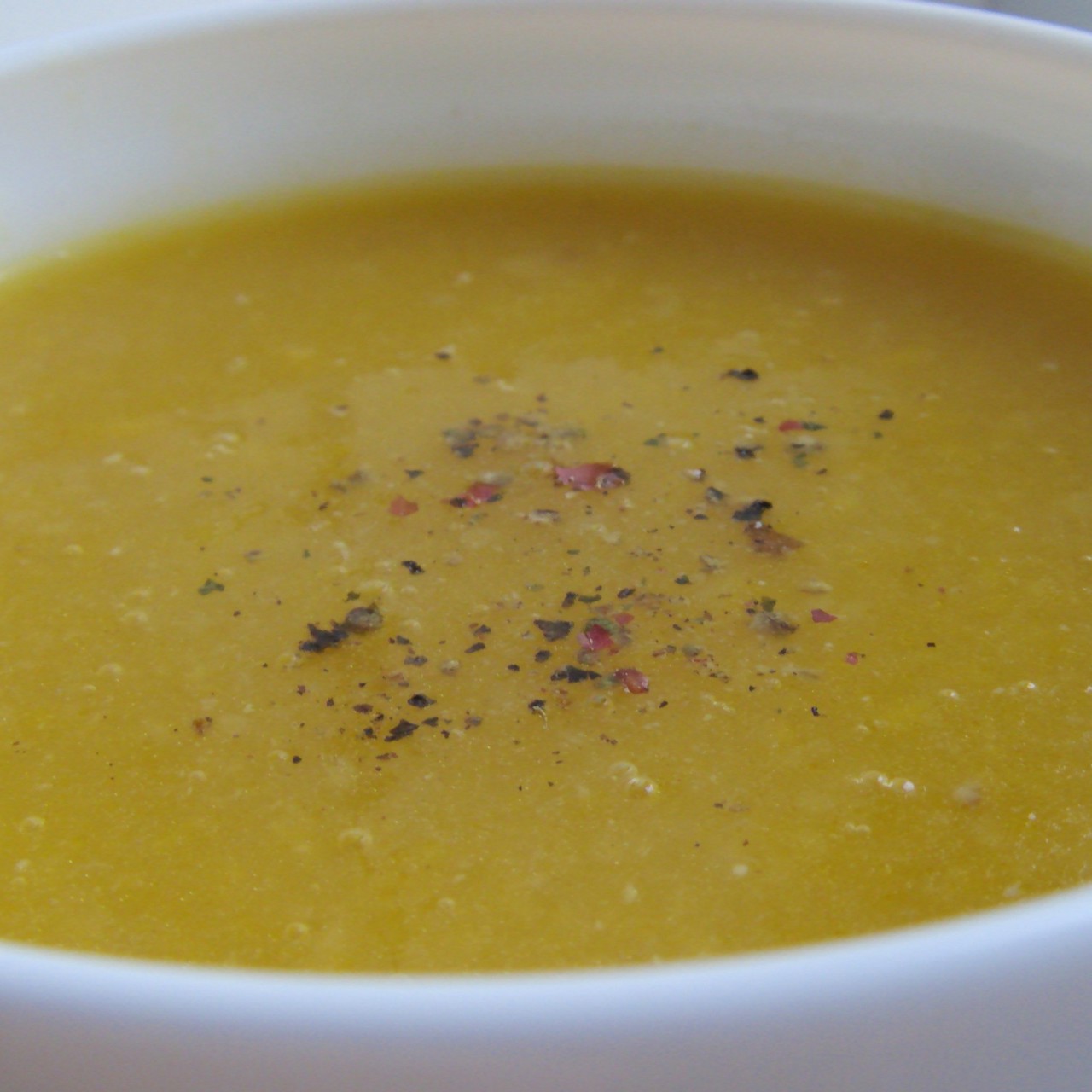 Тыквенный суп-пюре с имбирем