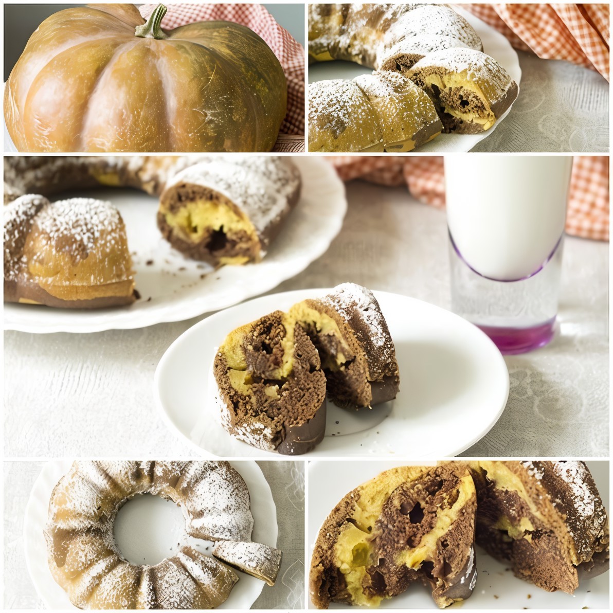 Тыквенно-шоколадный кекс