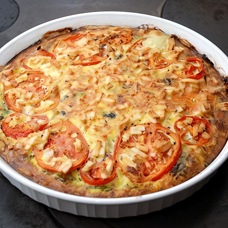 Томатный пирог с козьим сыром и тимьяном