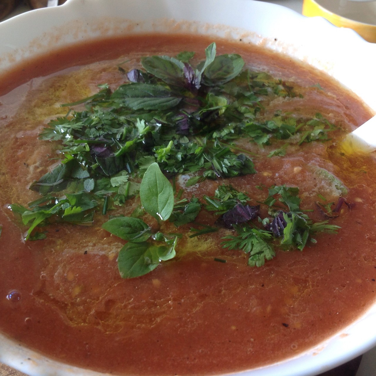 Томатный суп с гриля