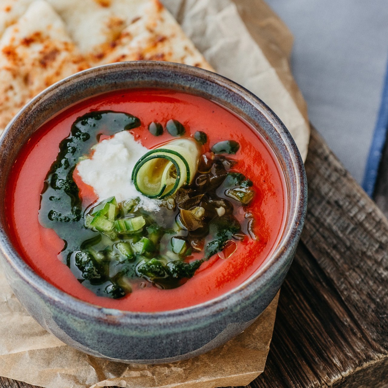 Томатный гаспачо с халапеньо