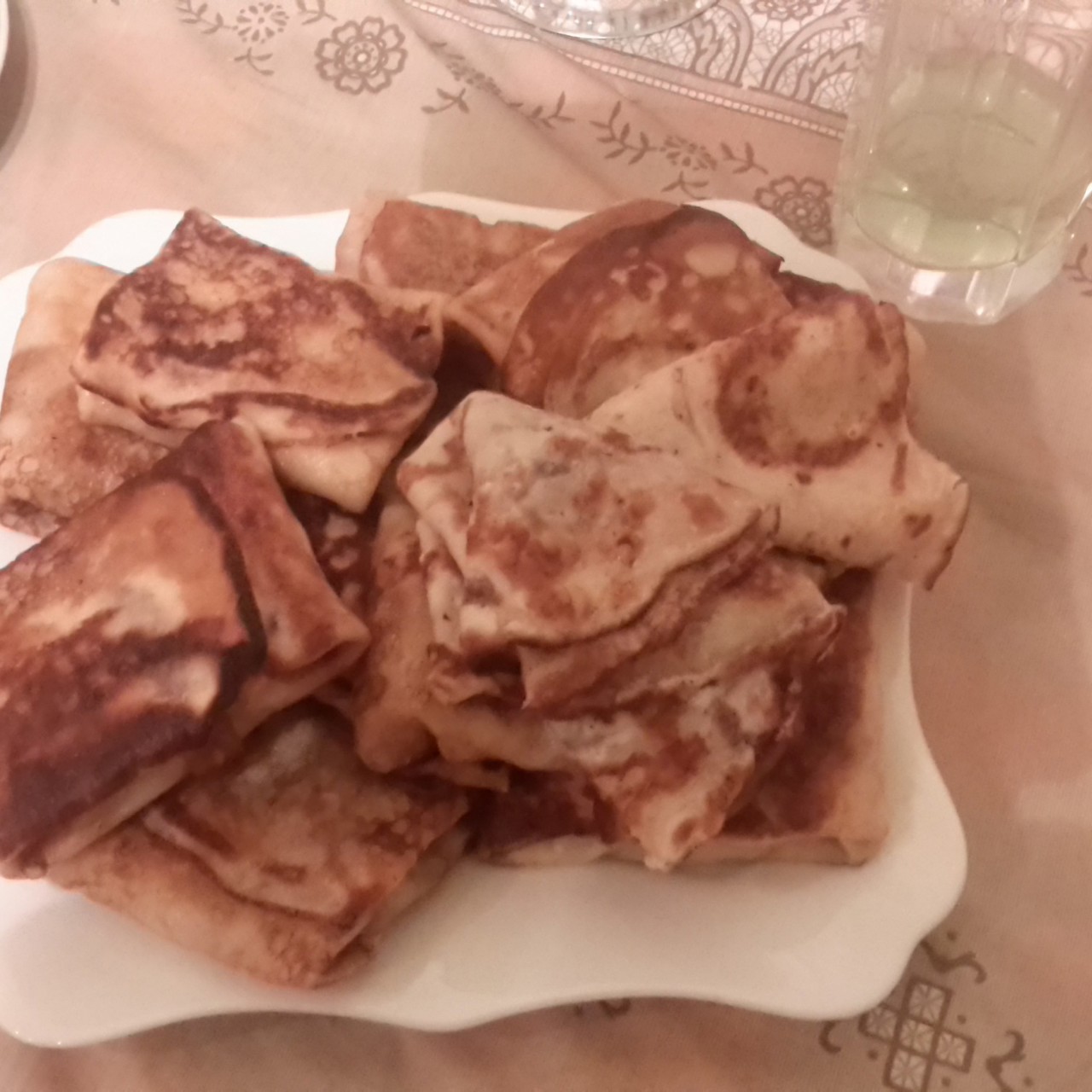 Тонкие блины с начинкой