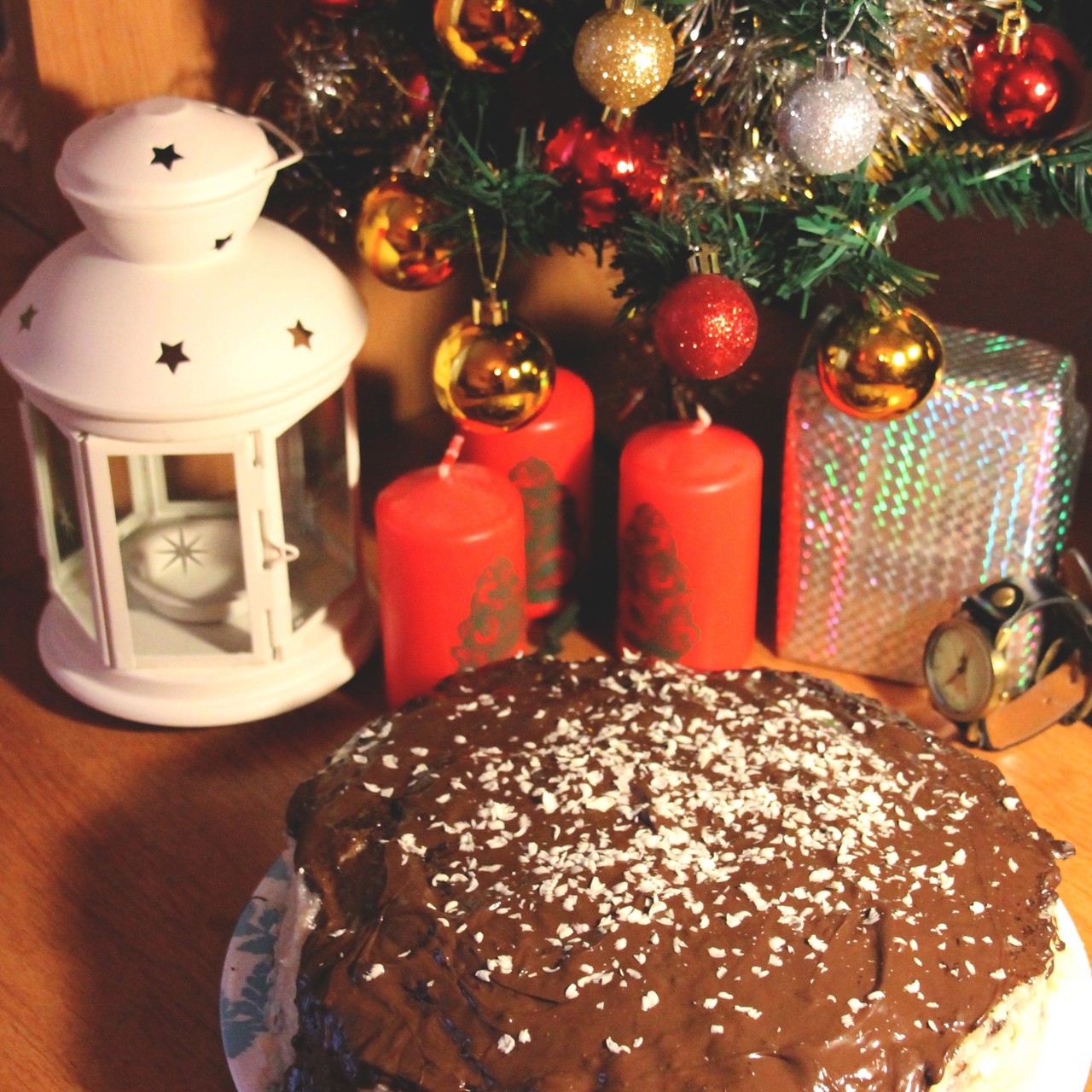 Торт «Баунти» в шоколадной глазури