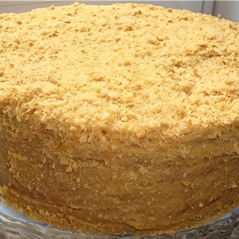 Торт «Медовик» со сметанным кремом и коньяком