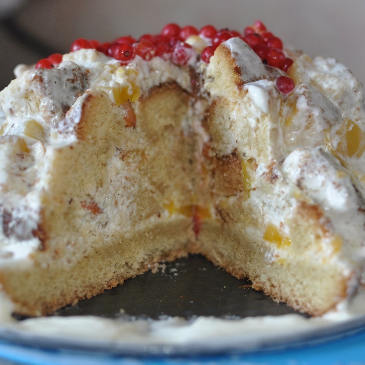 Торт «Панчо» с миндалем и ананасами