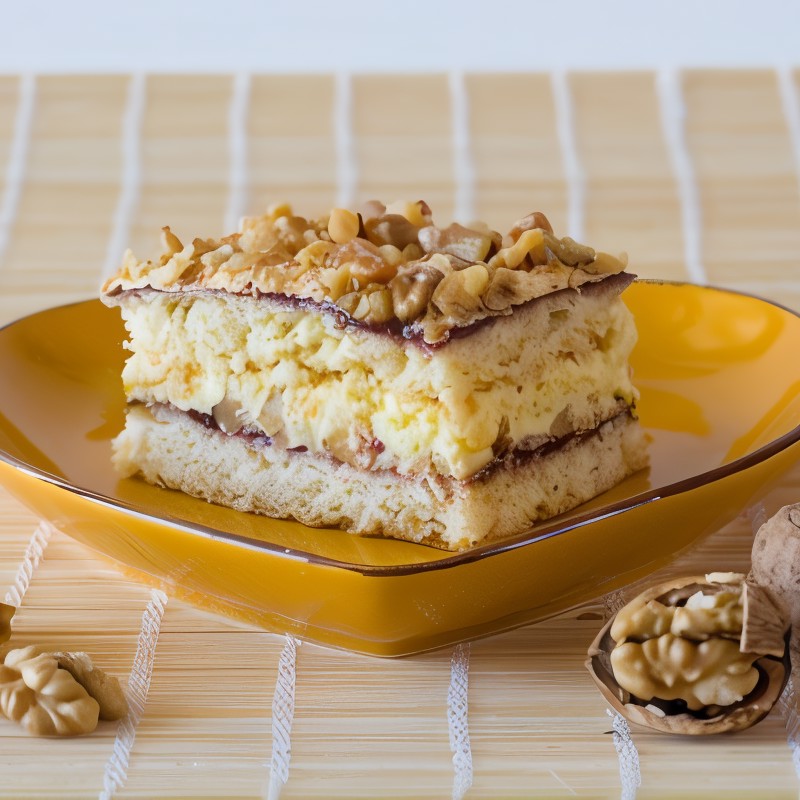 Торт с грецкими орехами