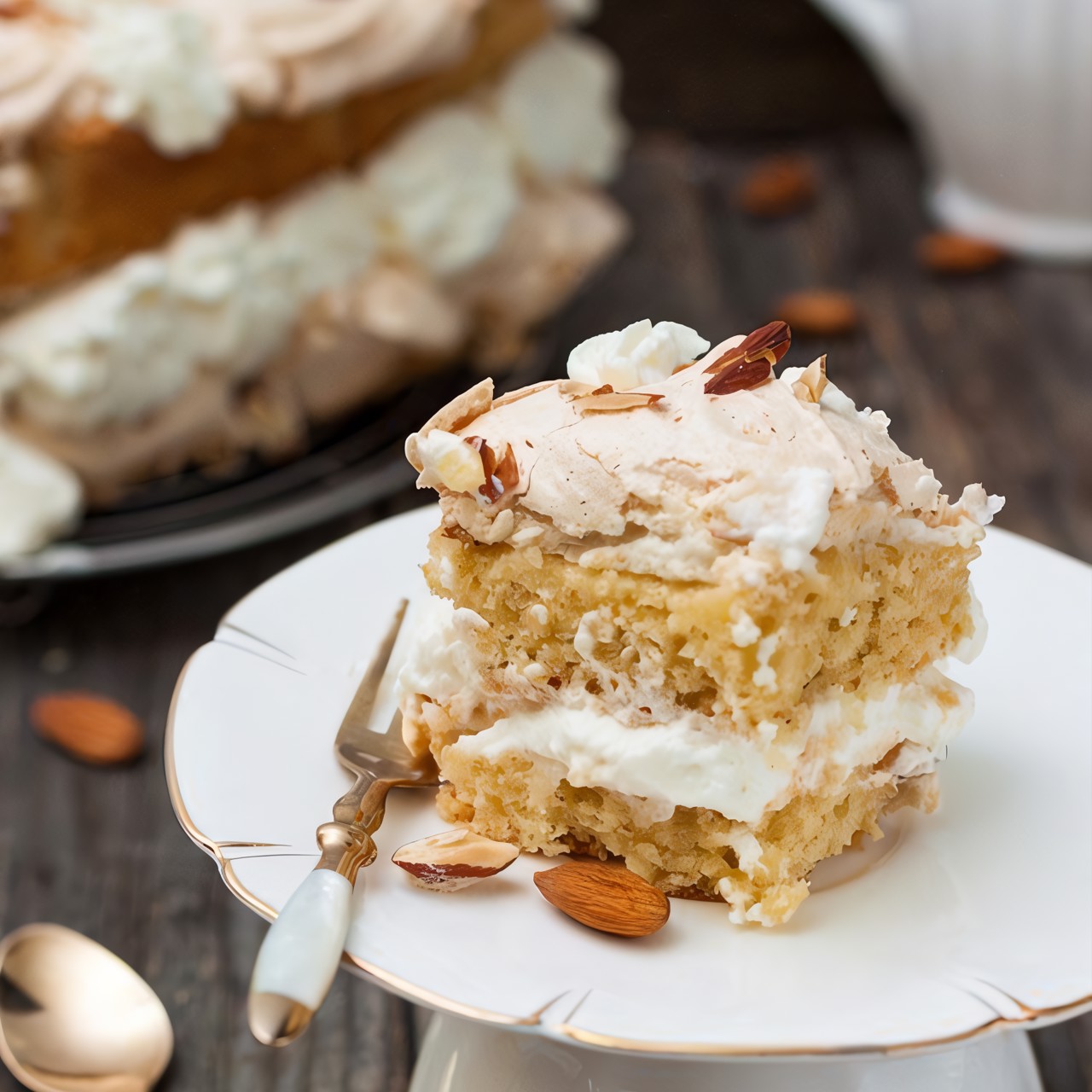 Торт с меренгой