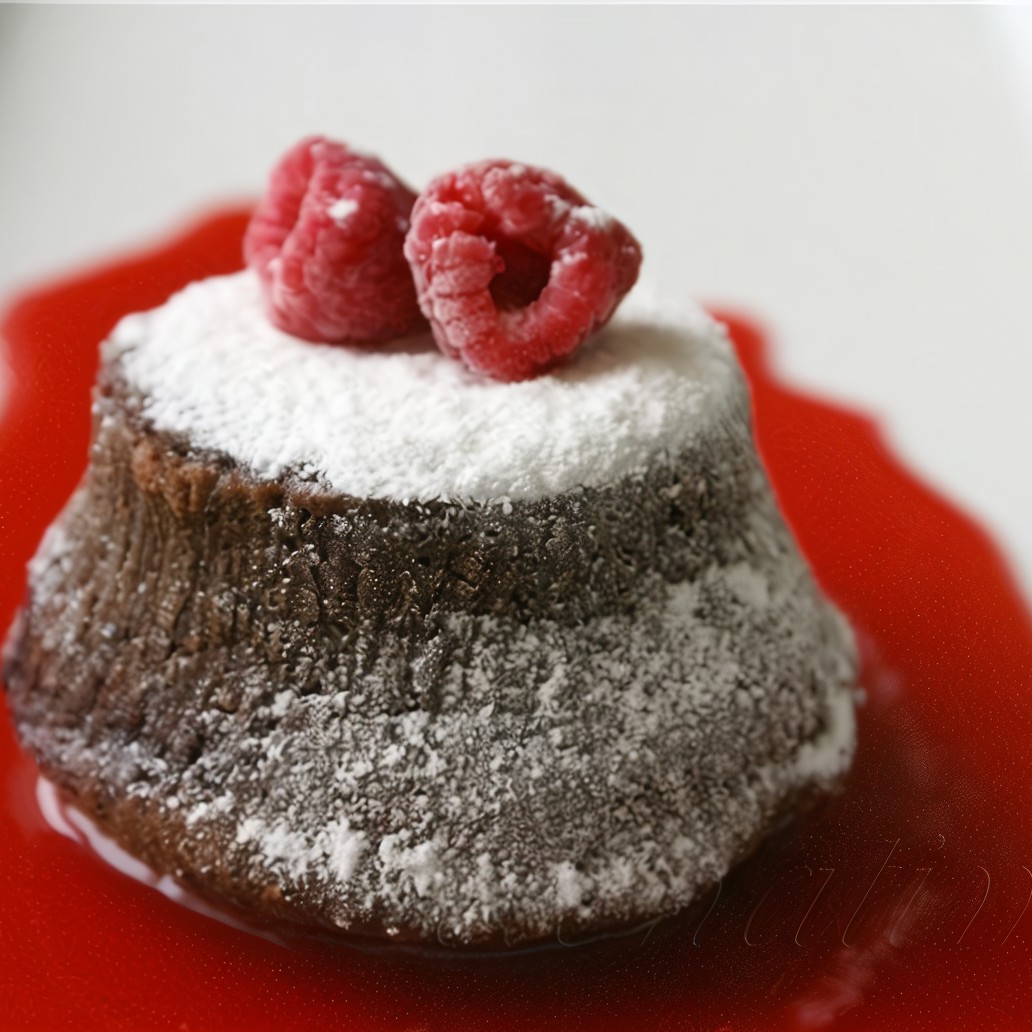 Тортино с горячим шоколадом