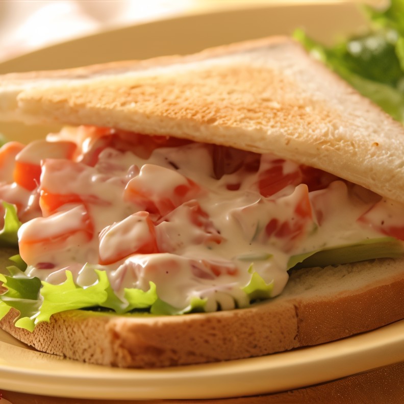 Тосты с креветками и огуречным соусом