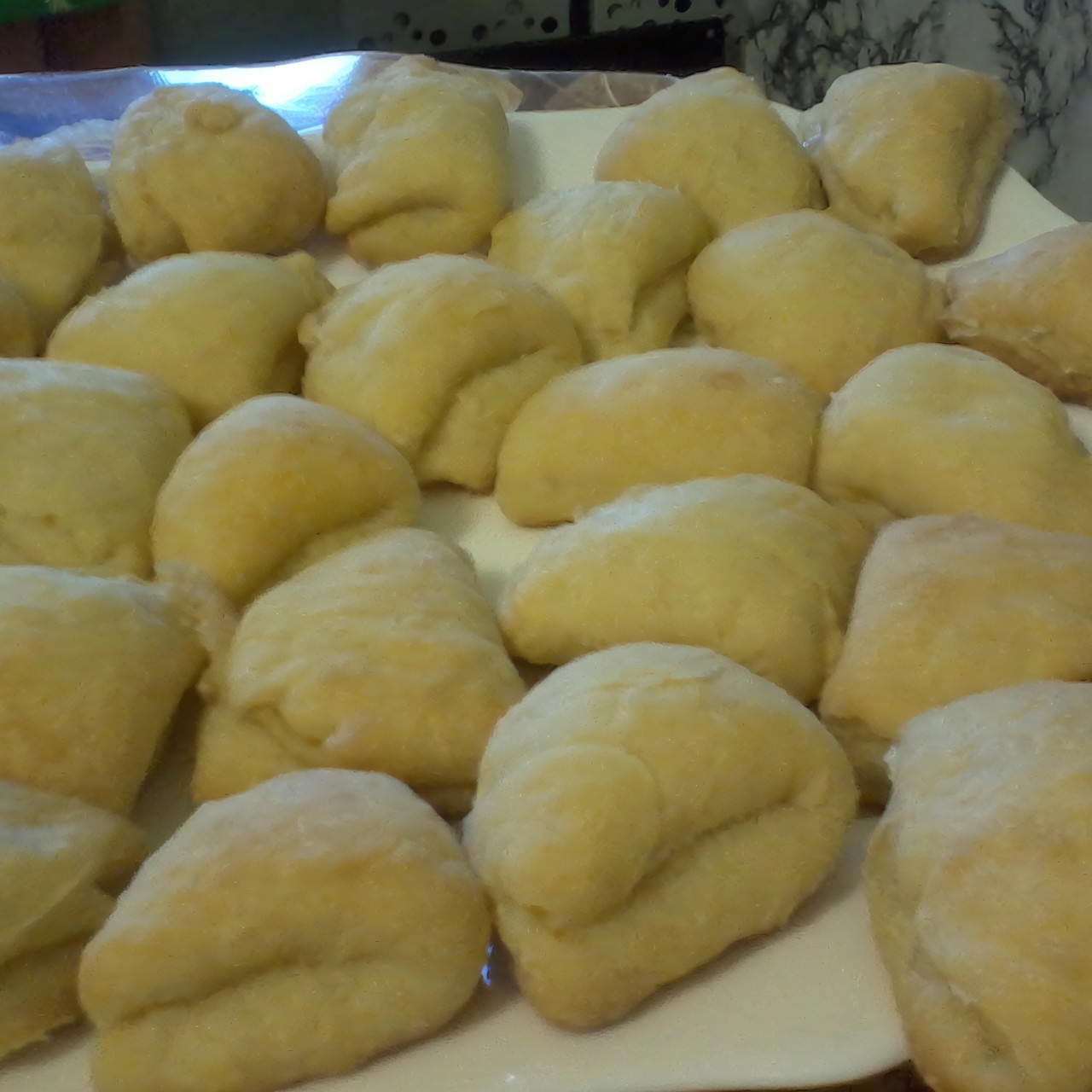 Треугольное творожное печенье