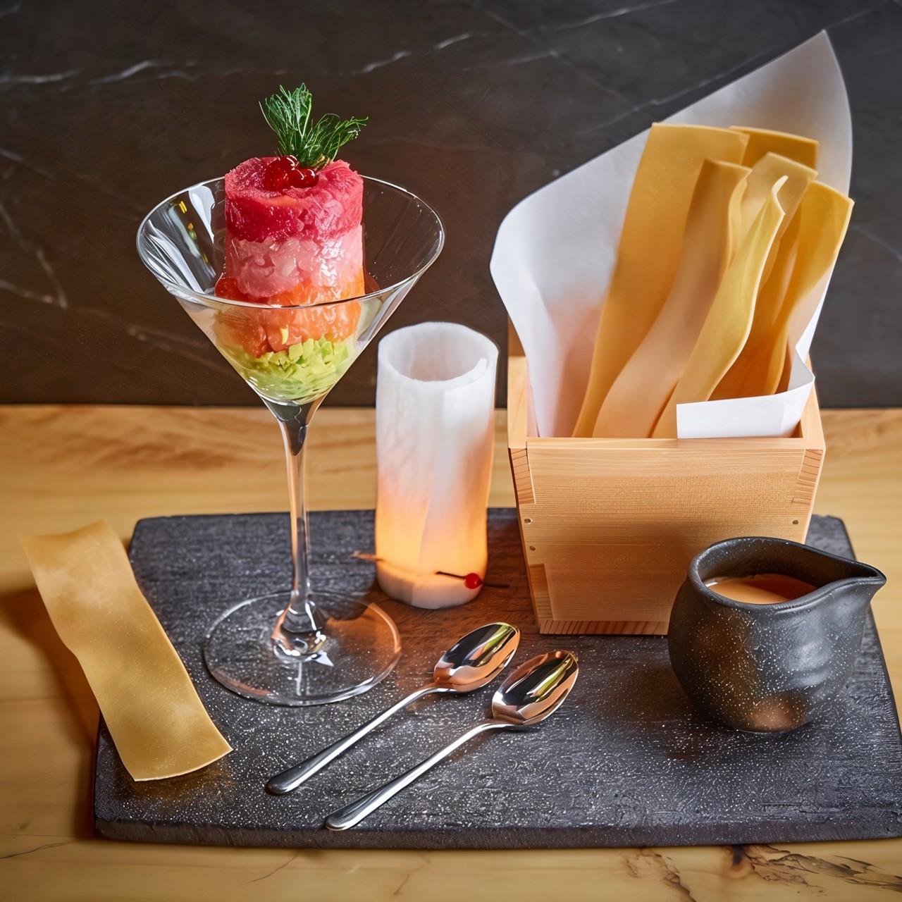 Три рыбных тартара