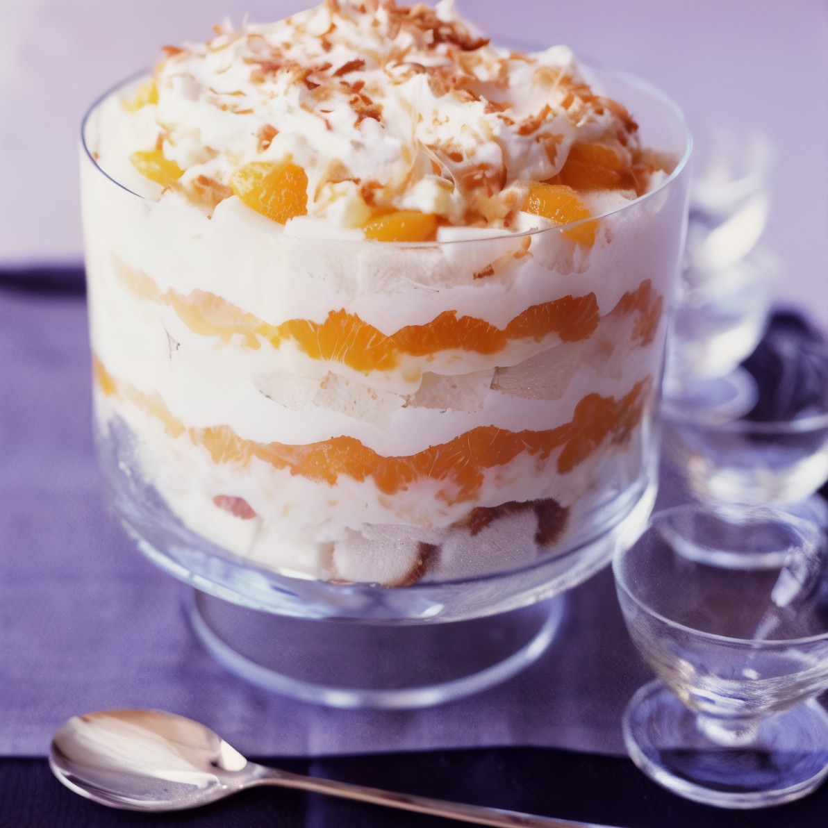 Трифл из панеттоне с кремом из бренди