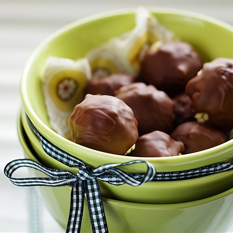 Трюфели в шоколаде с белым крестом