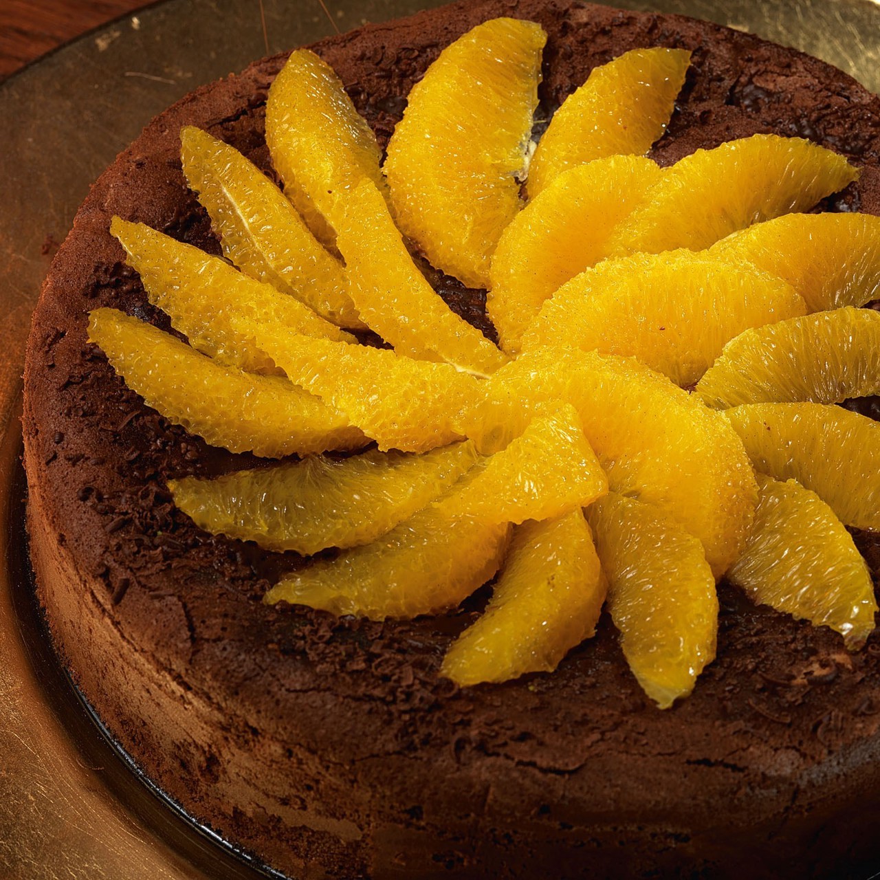 Трюфельный пирог с засахаренным сельдереем