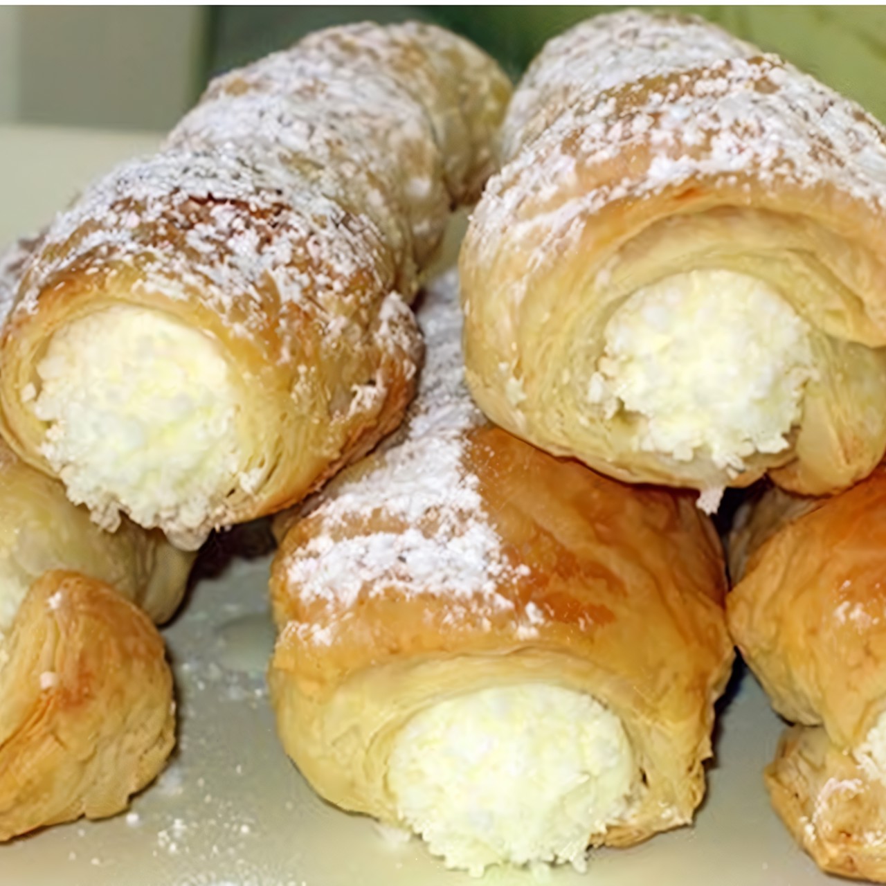 Трубочки с кремом