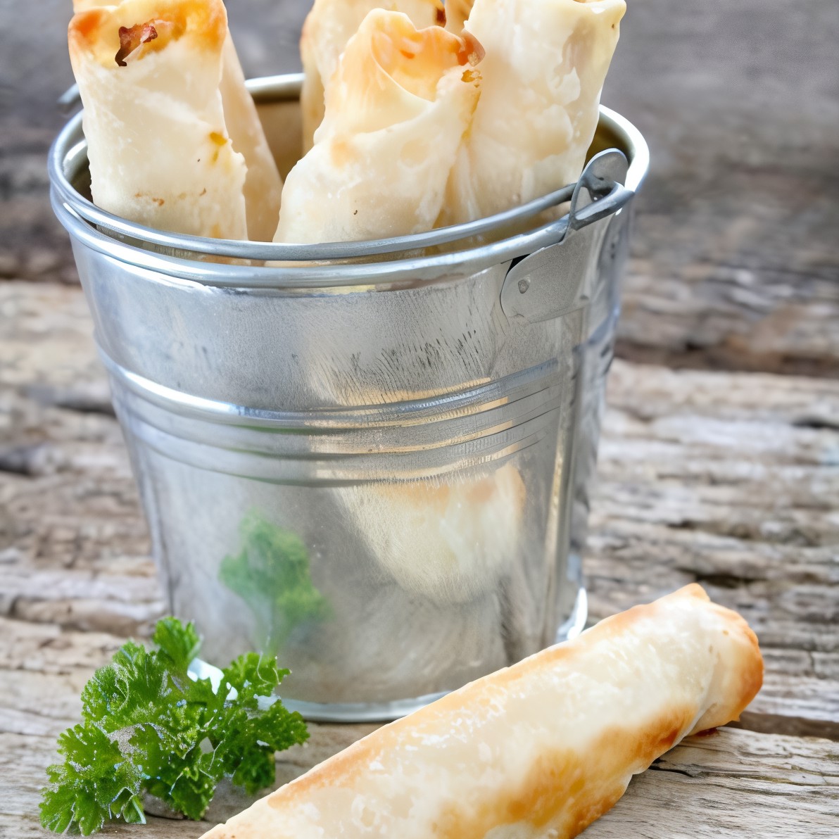 Трубочки с курицей в микроволновой печи