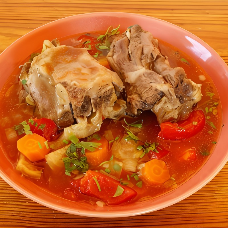 Тушеные бычьи хвостики в винном соусе