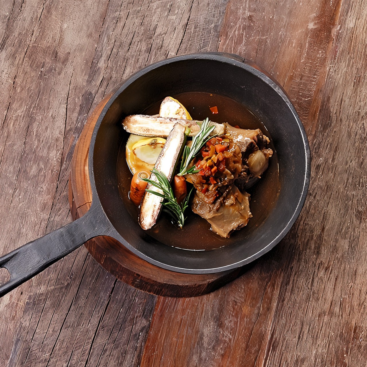 Тушеные телячьи хвосты