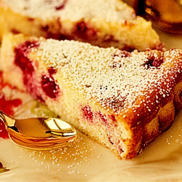 Творожная запеканка с брусникой