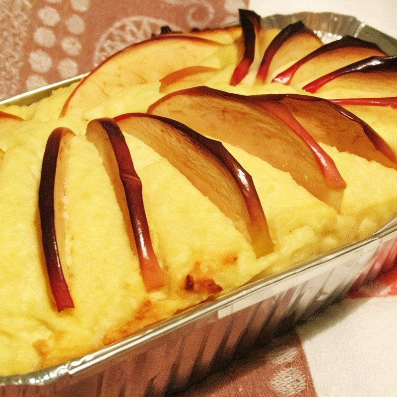 Творожная запеканка с яблоками