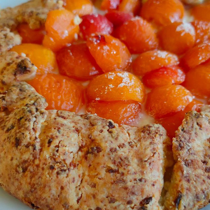 Творожная галета с абрикосами и сыром