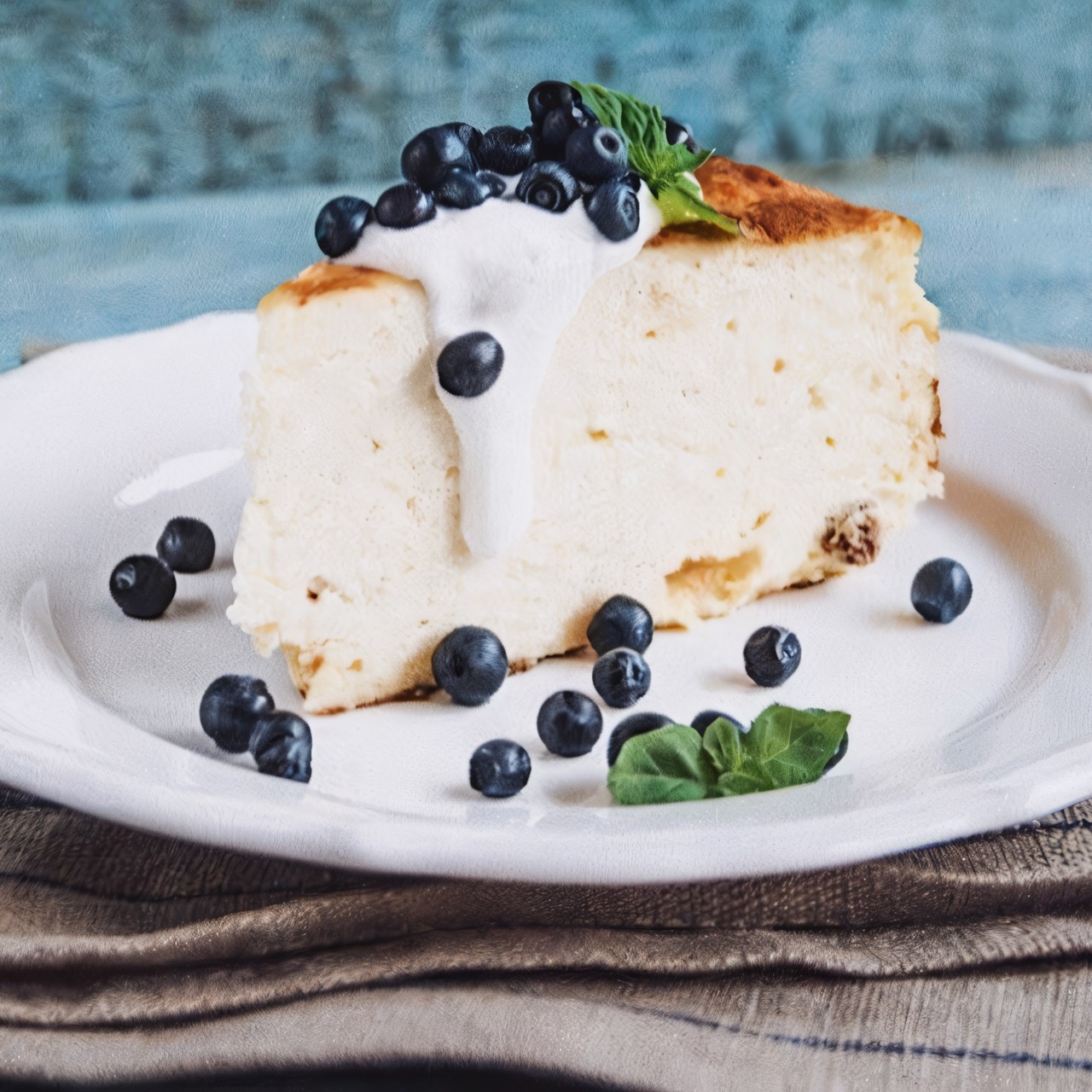 Творожная запеканка с мукой из полбы