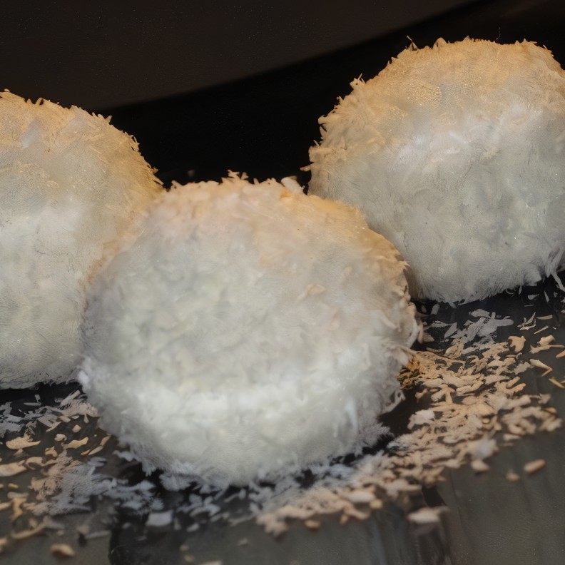 Творожные конфеты с миндалем и кокосом