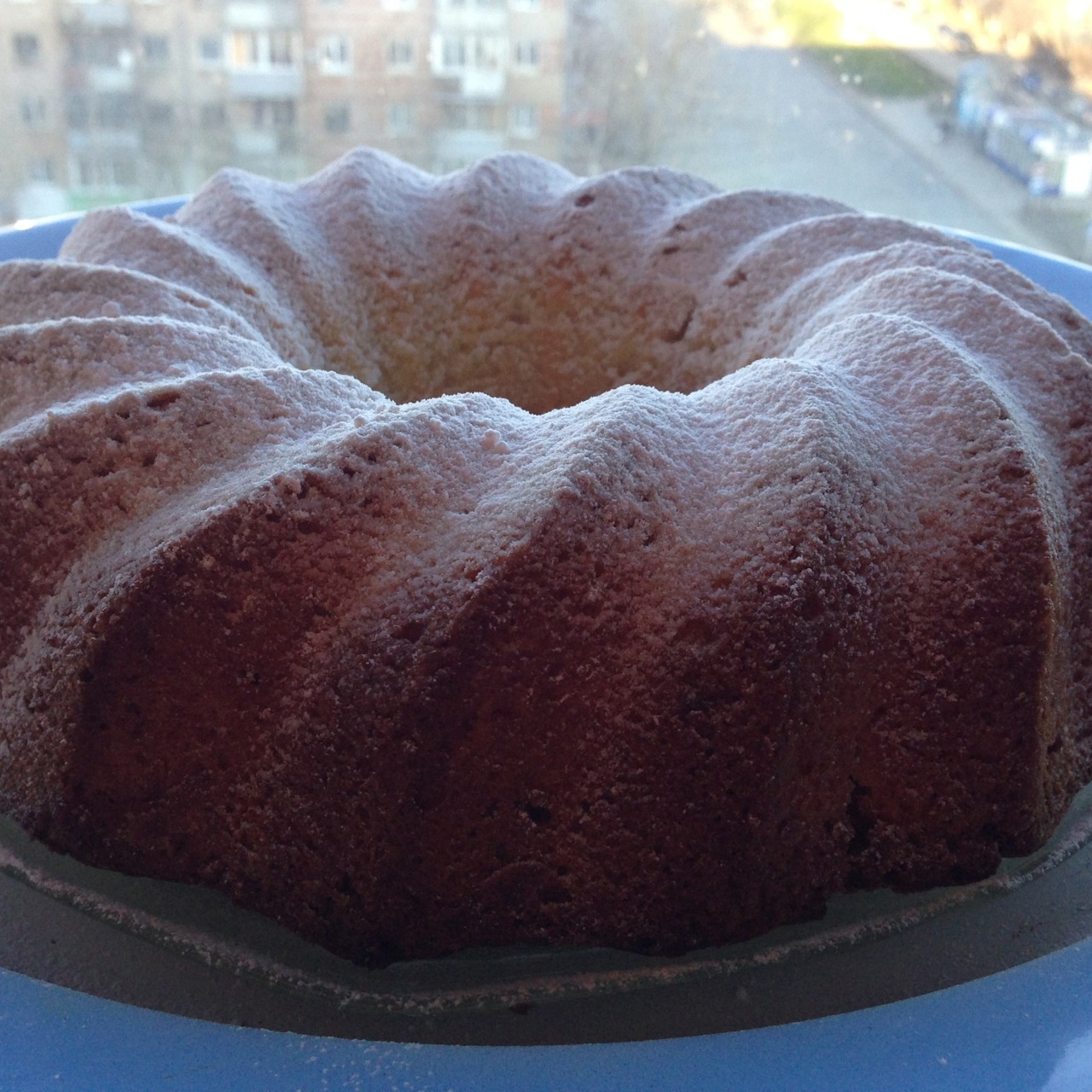 Творожный кекс с лимоном