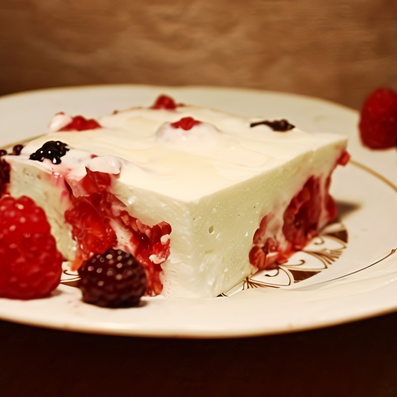 Творожно-фруктовый десерт