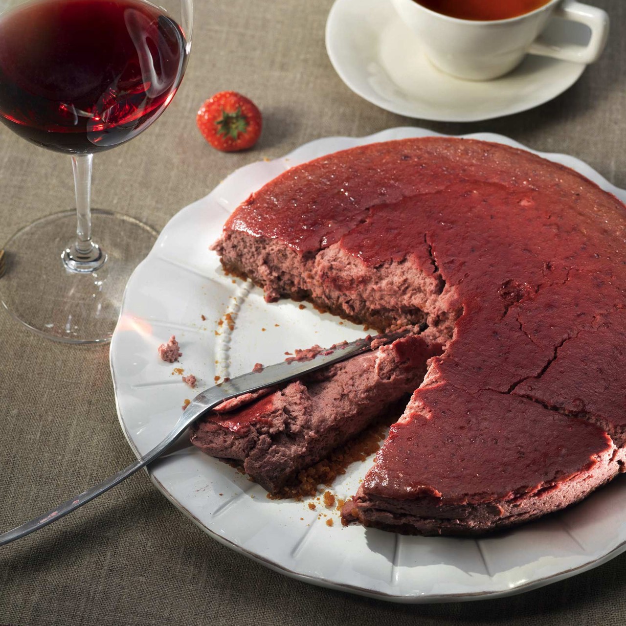 Творожно-свекольный пирог