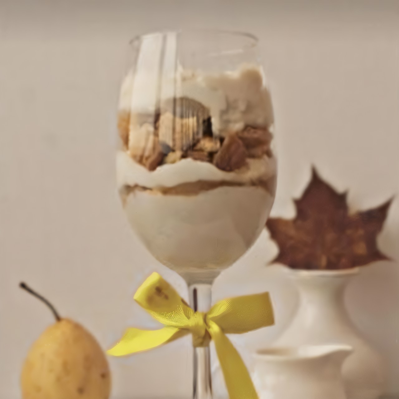 Творожный трайфл с грушей