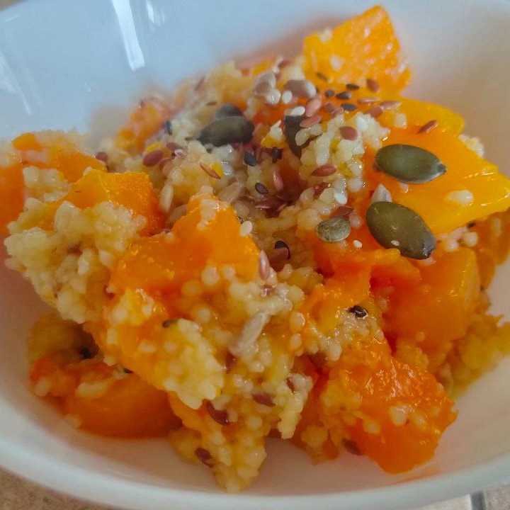 Тыква, жаренная с кускусом