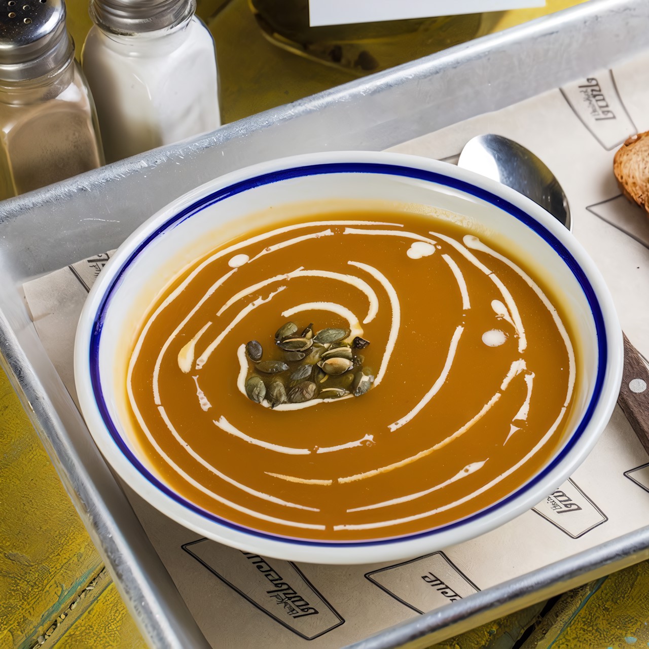 Тыквенный крем-суп с сельдереем