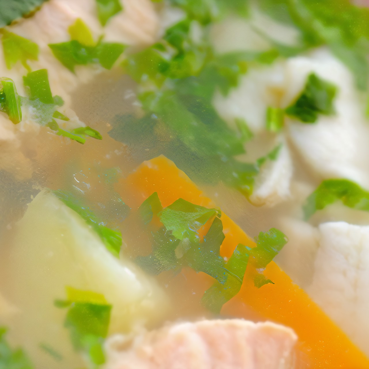 Уха из тилапии с перловкой