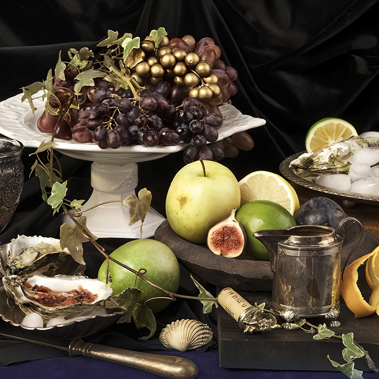 Устрицы с тремя соусами